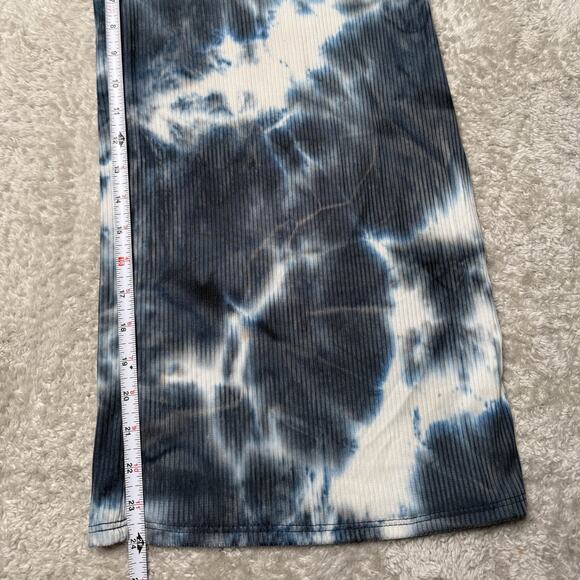 Dressed in LaLa Lex Original Blue Tie Dye Ribbed Playsuit Womens Size M NWOT - Picture 10 of 11